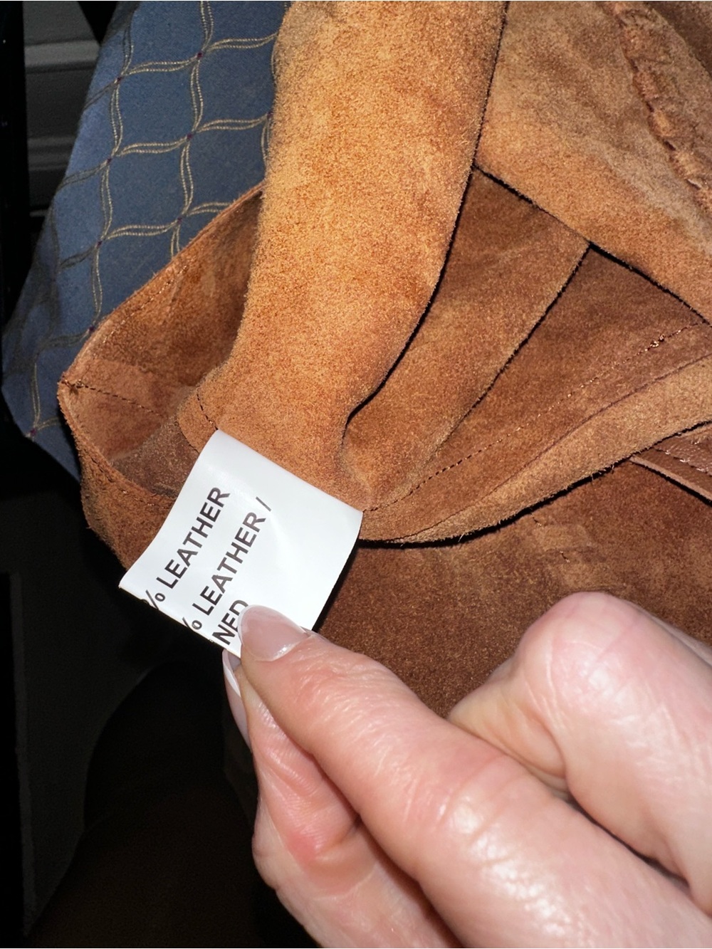Haute Hippie Suede Messenger Bag in Caramel - Picture 6 of 7